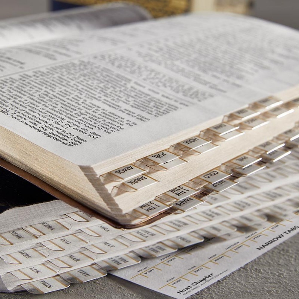 Next Chapter Bible Index Tabs Slim Size