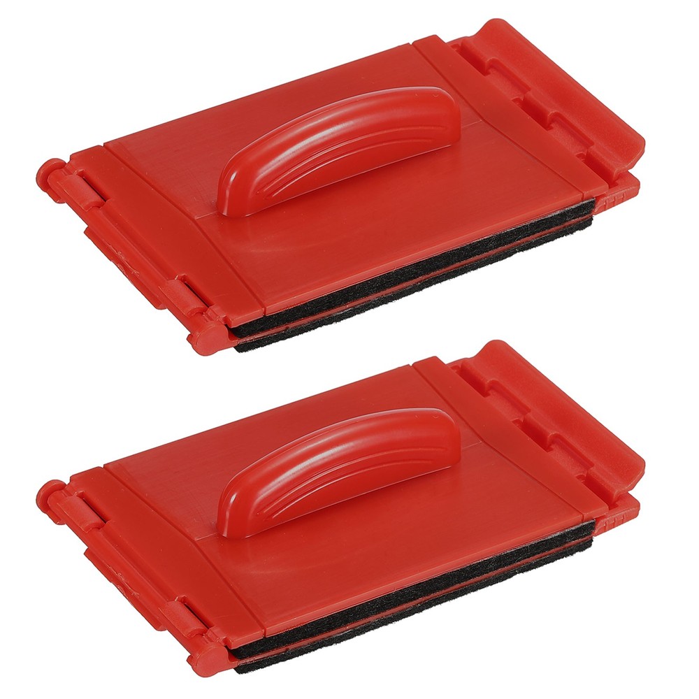 Guitar String Cleaning Keyboard Cleaning Fabric Scrubber Black Red 2pcs