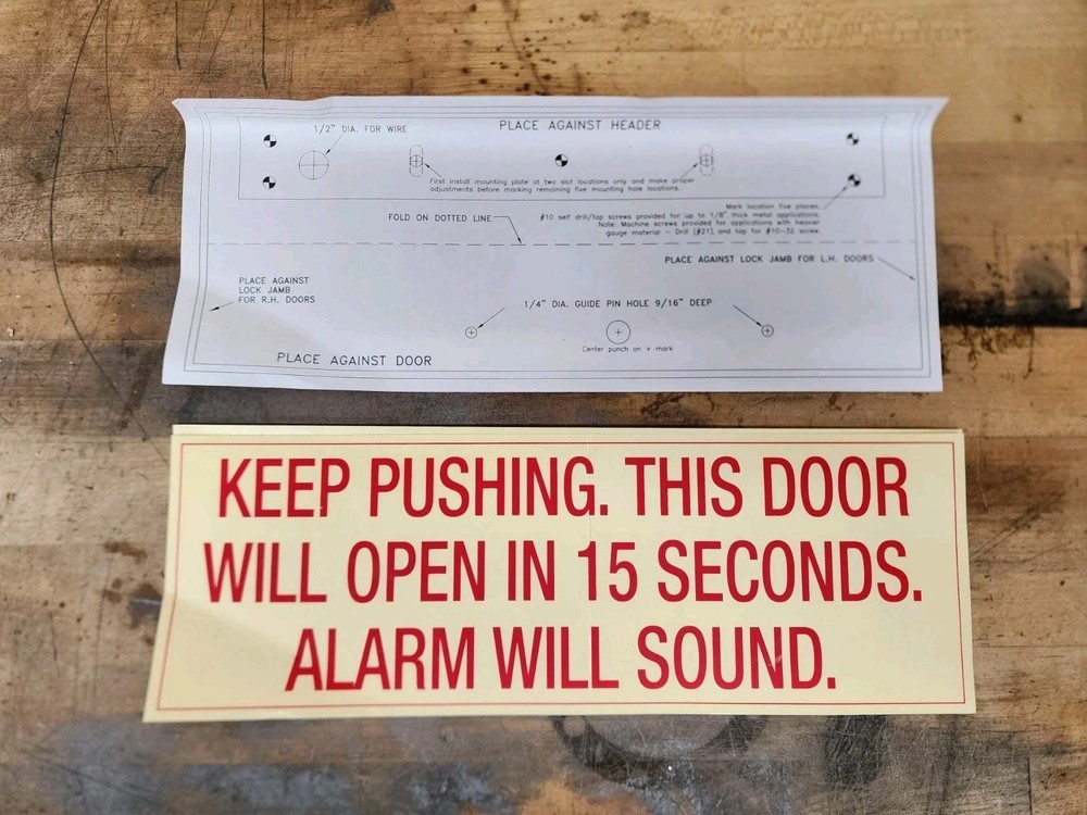 SDC 1511S Series Exit Check W/ Integrated Delayed Electromagnetic Lock 1650 lbs
