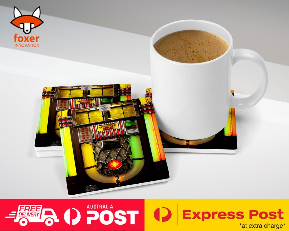 COASTER COFFEE DRINKING MAT|CLASSIC MUSIC JUKEBOX