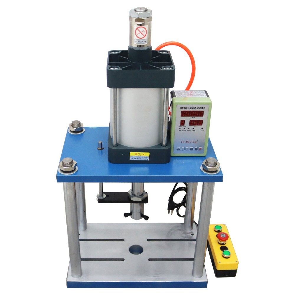 Pneumatic Punch Press Machine with Controller 110V 2866lbs Hand Switch 3.9-1.9in