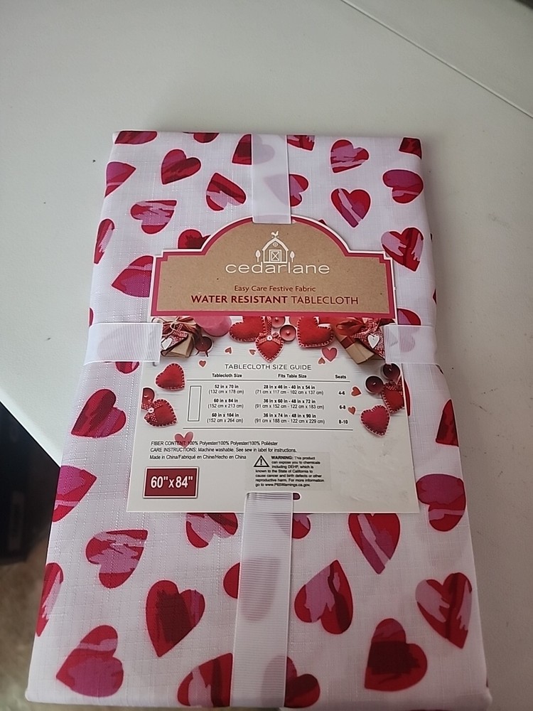 Cedar lane Water Resistant Tablecloth