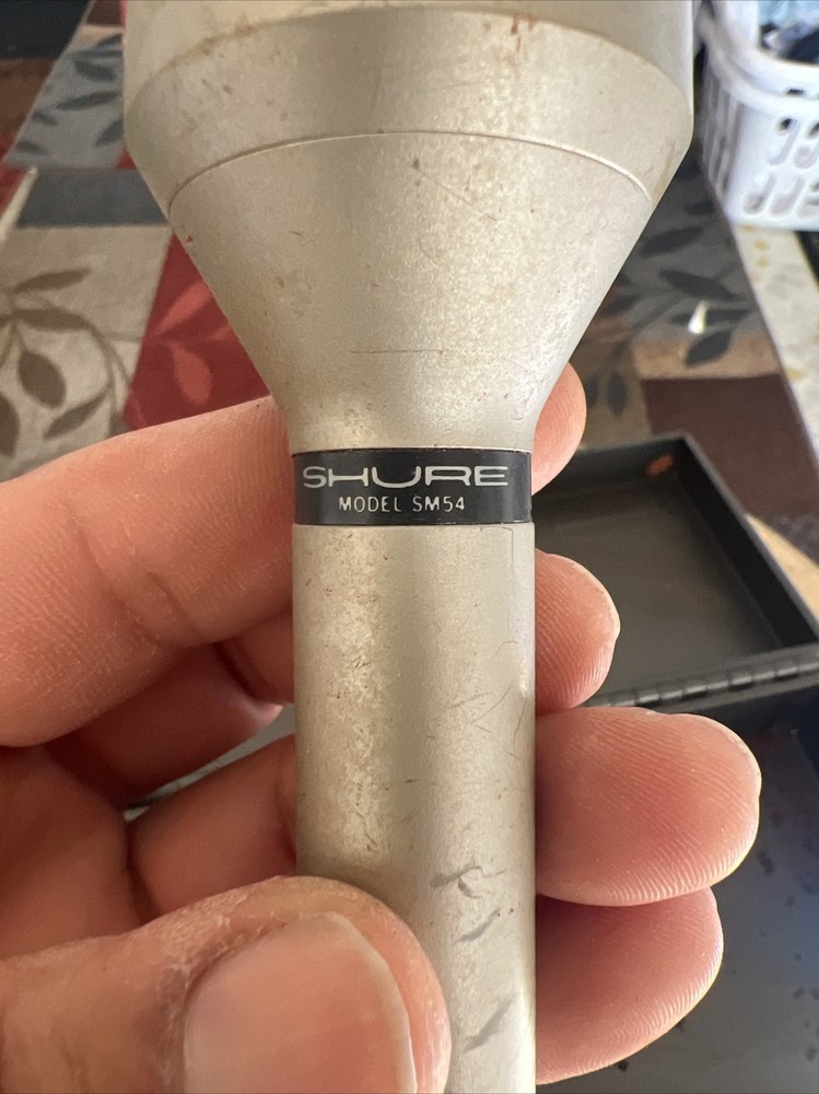 Vintage Shure SM54 dynamic cardioid microphone - Untested