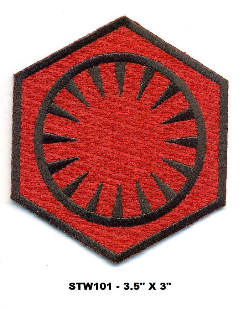STAR WARS FIRST ORDER - RED AND BLACK PATCH - STW101