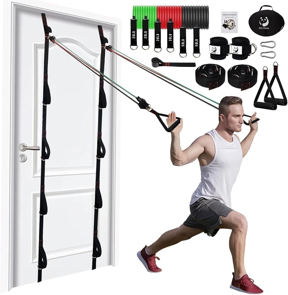 Premium Door Anchor Strap with 5 Adjustable Points - Strength Training & Rehab
