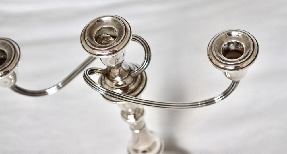 An American Silver Three-Light Candelabra, Gorham