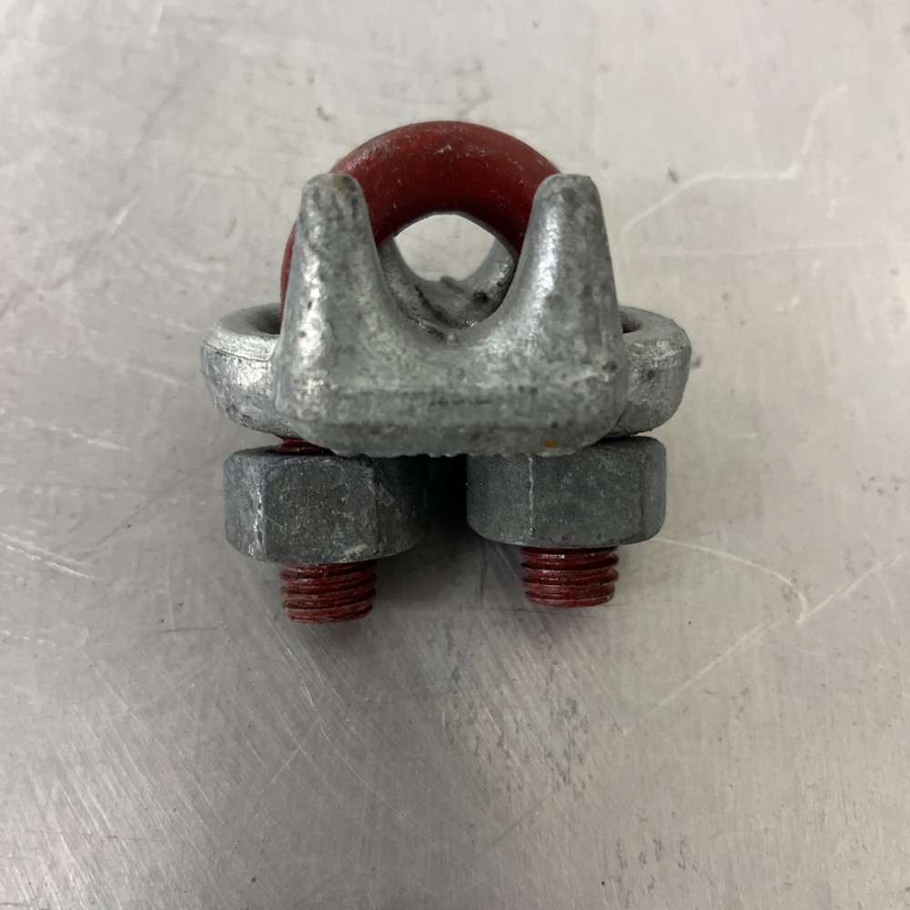 CROSBY GENUINE RED WIRE ROPE CABLE CLAMP CLIP 1/2”