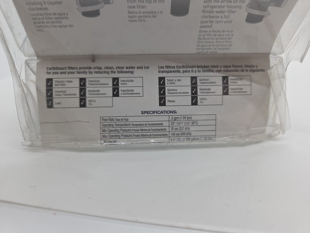 EarthSmart W-4 Refrigerator Replacement Filter For Whirlpool Filter 8 NEW