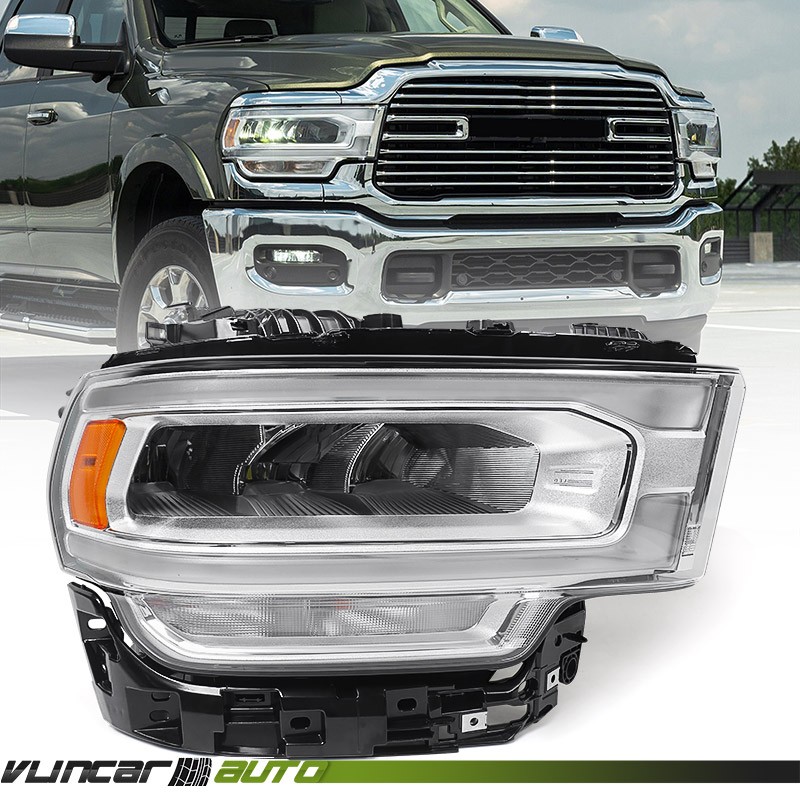For Ram 2500 3500 2019-2024 LED Reflector Headlight W/ Module Passenger Right