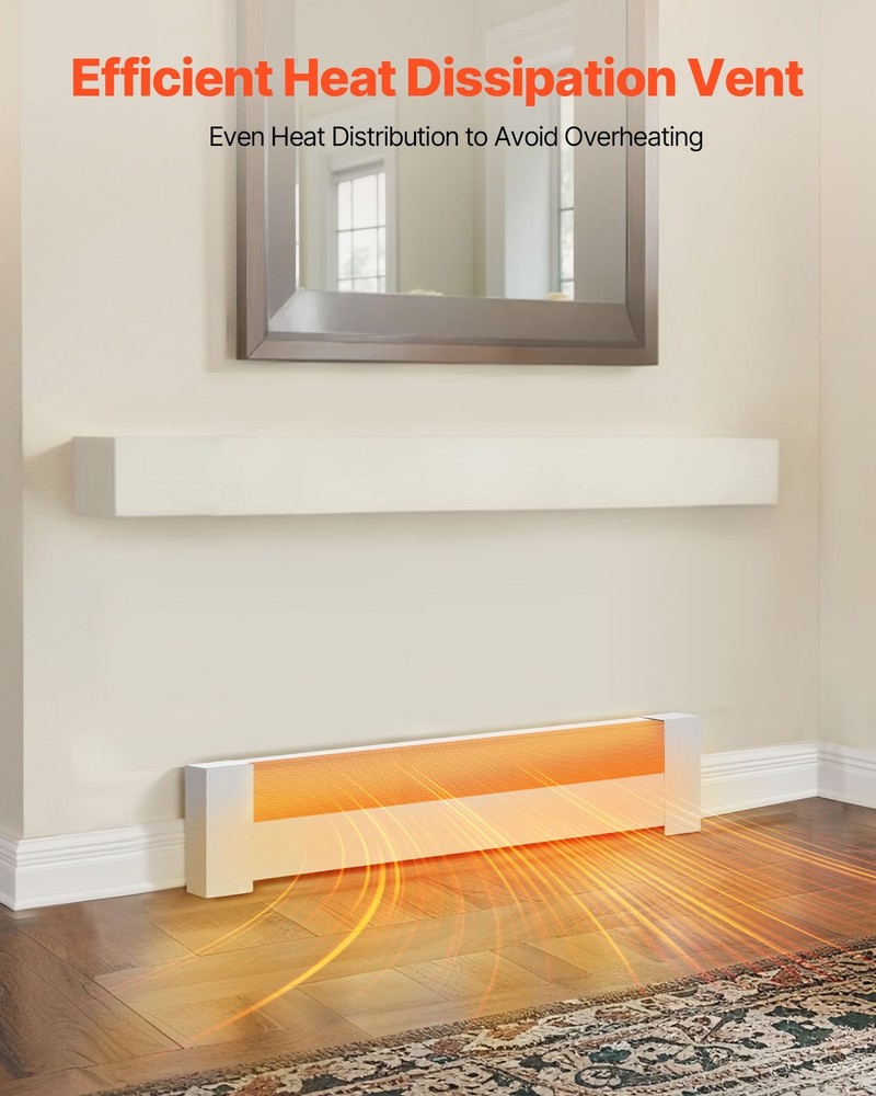 HOT/ Baseboard Heater Covers, Basic Series 3 ft Standard Electric Heating Unit