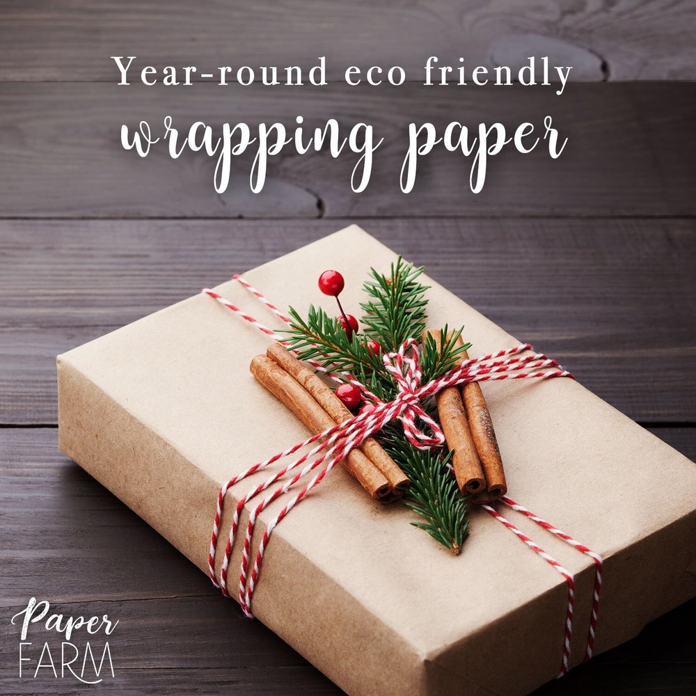 Eco Kraft Wrapping Paper Roll (Jumbo Roll) | Biodegradable Recycled Material ...