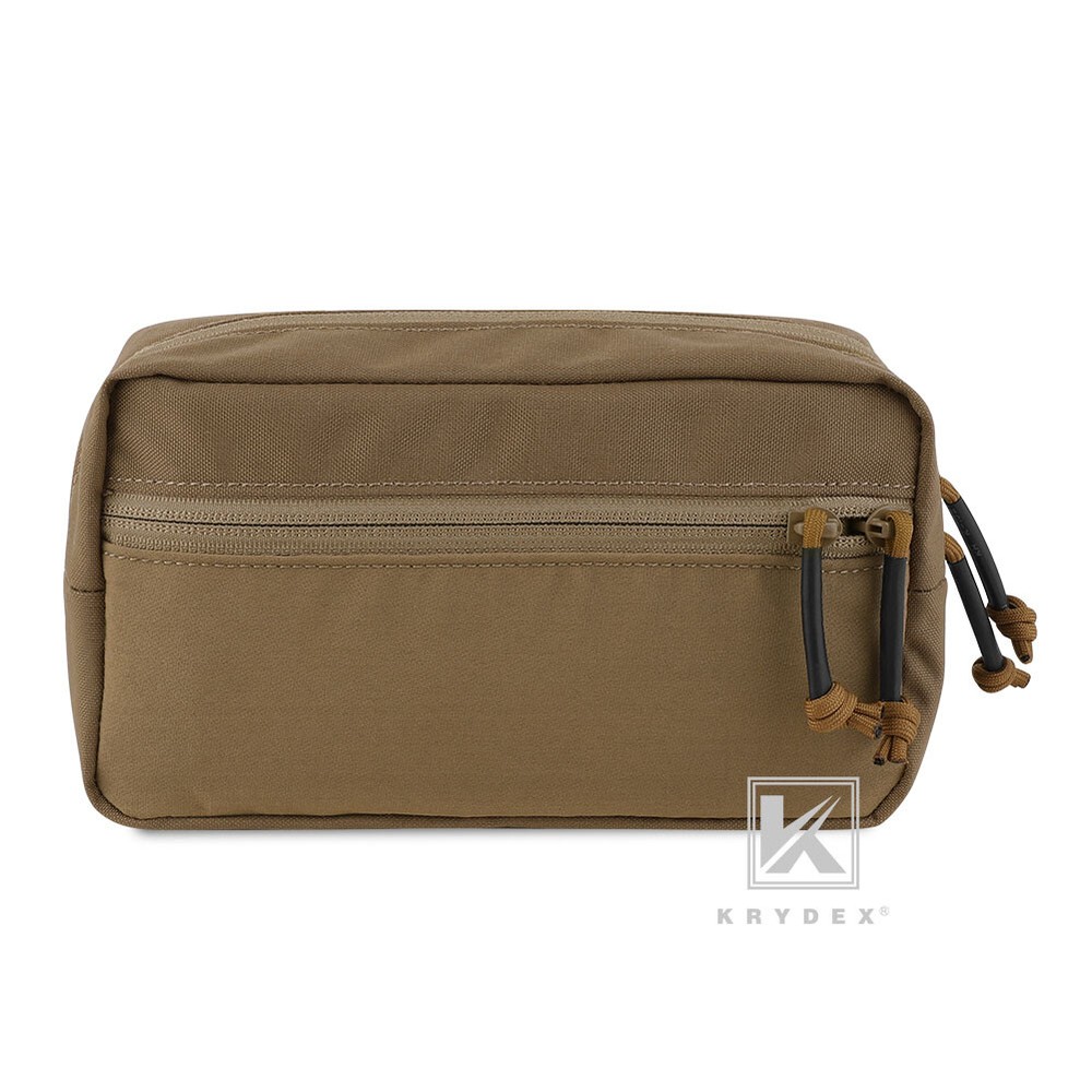 KRYDEX Tactical Drop Pouch SACK Dump Pack Hook & Loop For Chest Rig Coyote Brown