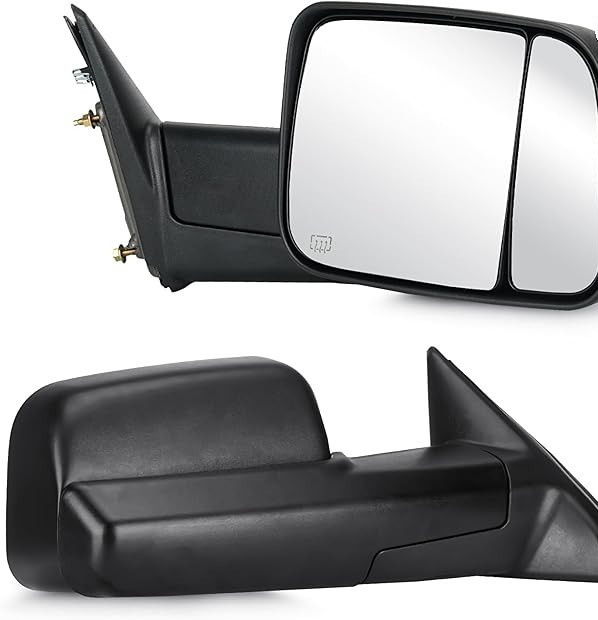 Tow Mirrors compatible with ram 1500 year 2009-2017 & 2500 year 2011-2017