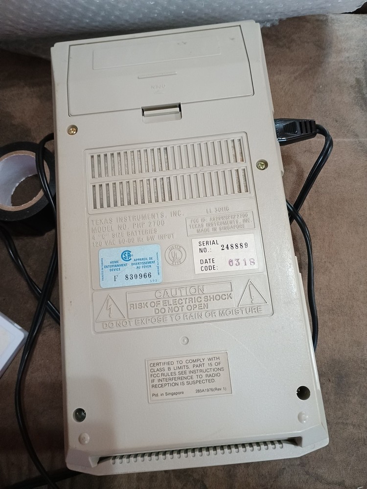 Cassette Player Texas Instruments Program Recorder Model Works