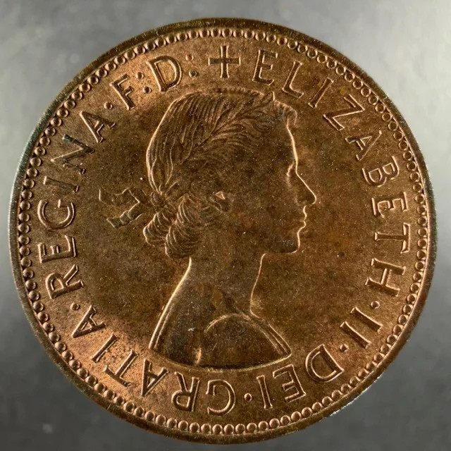 1966 Great Britain Half Penny Choice Example