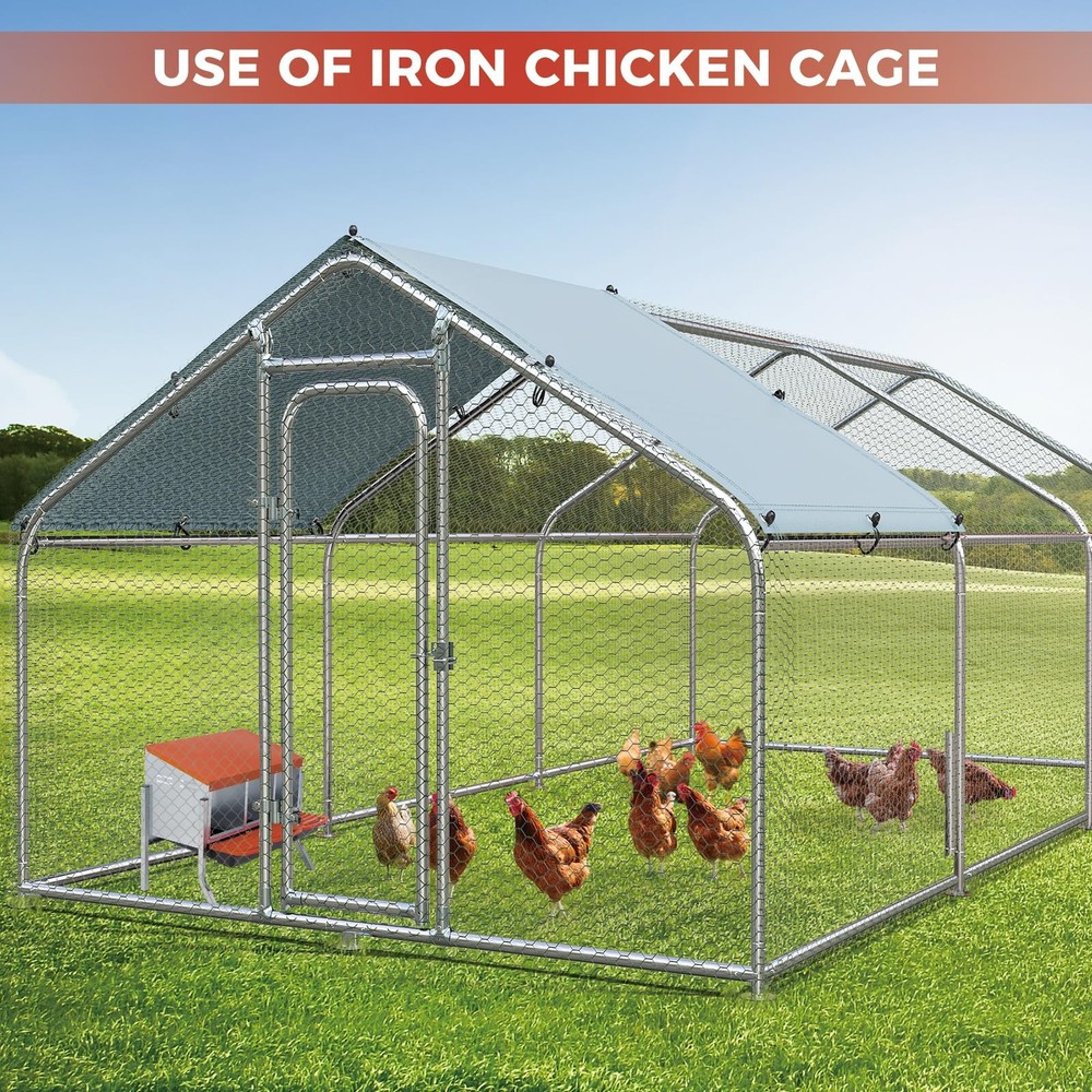 Chicken Nesting Boxes 3 Compartments Metal Chicken Laying Box with Support Legs