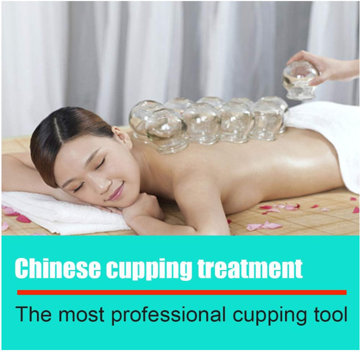 Cupping Therapy Sets,14 Cups Thick Chinese Acupoint Glass Cupping Therapy Set