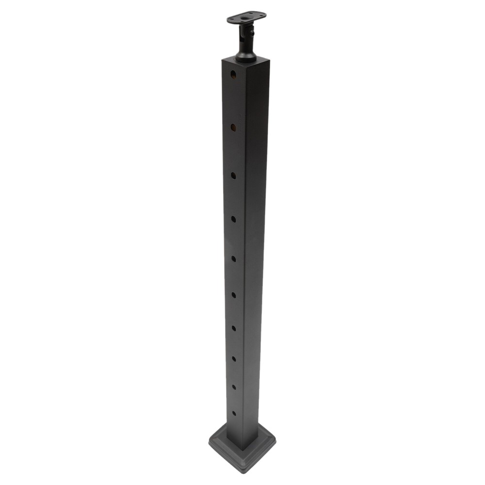 4 Pack Level drilled Cable Railing Post 36"x2"x2" Adjustable Top
