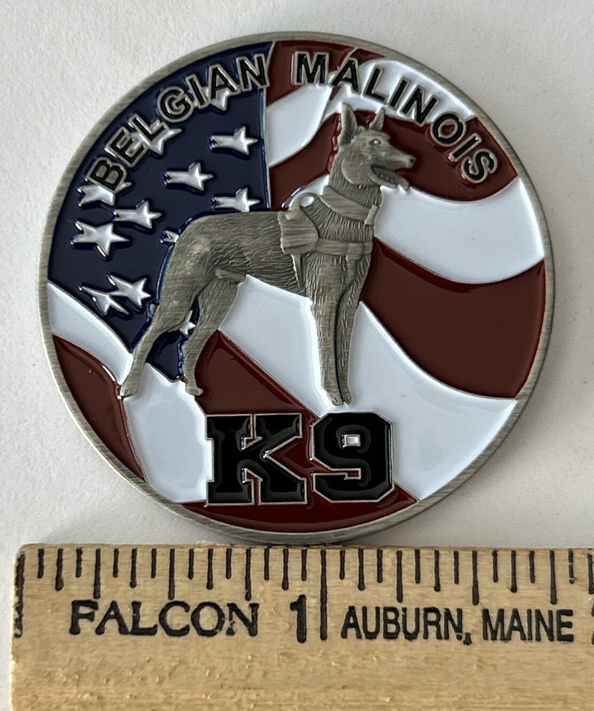 FBI K9 Belgian Malinois Hero Challenge Coin