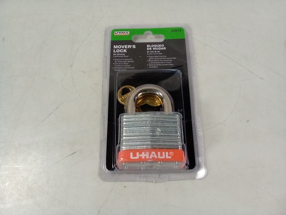 U Haul MOVER'S PADLOCKS 2" Laminated Steel - NEW