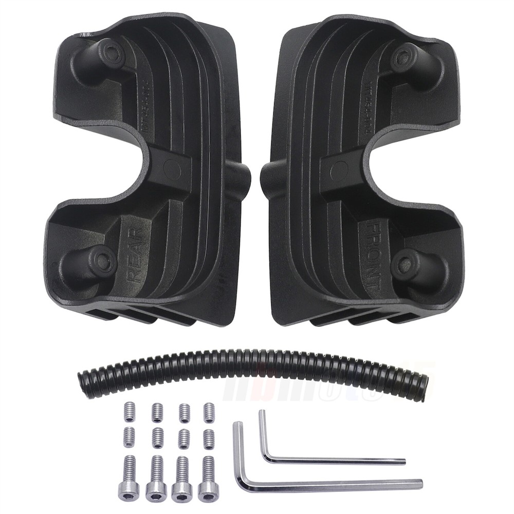 Black Headbolt Bridge Spark Plug Cover Shape-matched For Softail Dyna Touring
