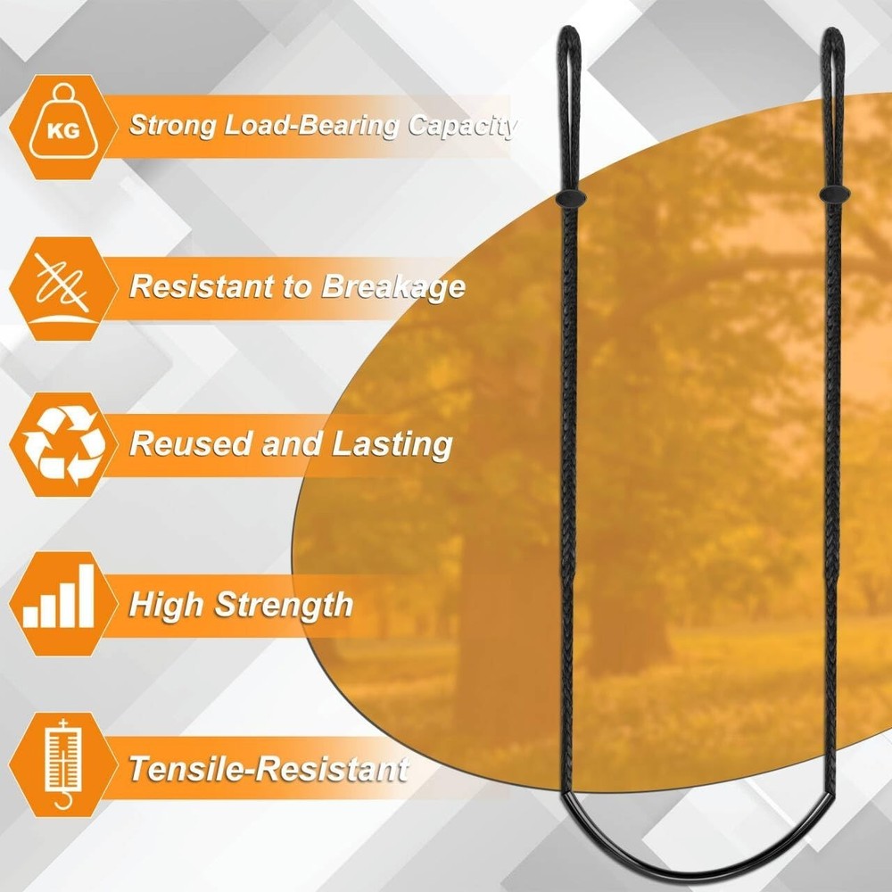 Single Step Climbing Stick Aider Braided Rope Tree Step Hunting Ladder Hook 2 Pk