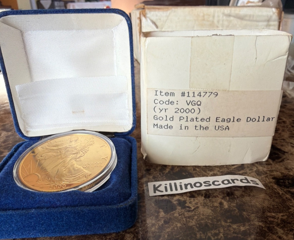 2000-P Gold Plated Millennium American Silver Eagle