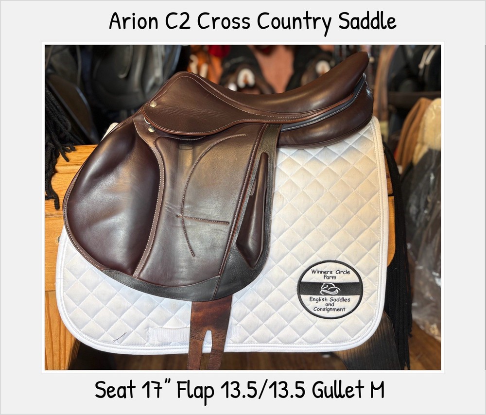 Arion C2 Event jump saddle. 17” MW
