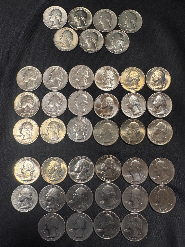 1965-1987 Both P&D Mints - Complete Set of Washington Quarters