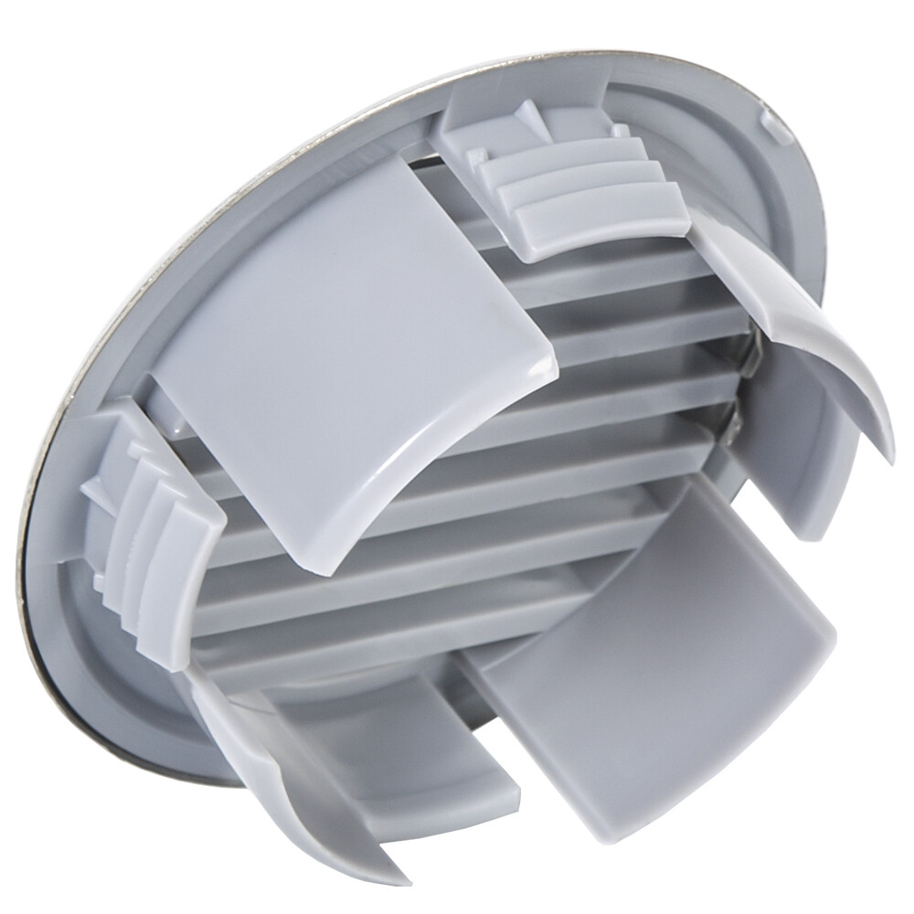 BOAT 3" DOMED CHROME SWIM PLATFORM DECK VENT DRAIN GRILL REPLACE