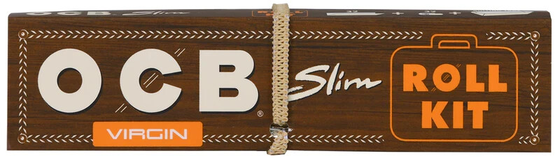 😊OCB✨20 ROLL KITS🔥 UNBLEACHED ROLLING PAPERS + TIPS + TRAY💕💥 SLIM VIRGIN🌟