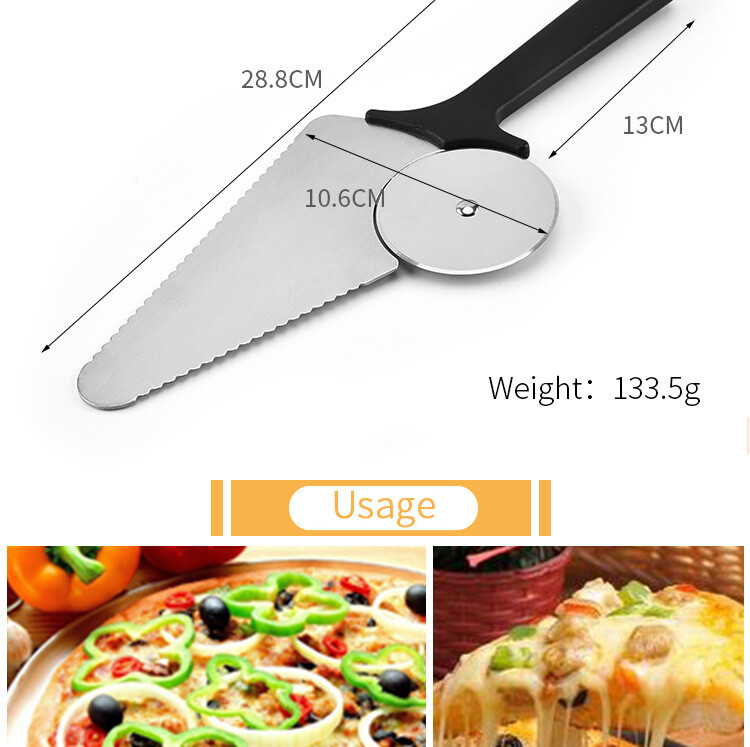Pizza Cutter and Server Slicer Super Sharp Stainless Steel Wheel Blade