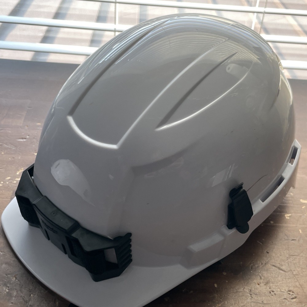Milwaukee 48-73-1321 Class E White Front Brim Unvented Helmet