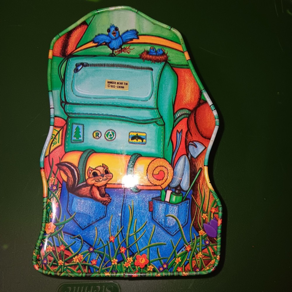 Ranger Bear Gardening Collectible Tin Container