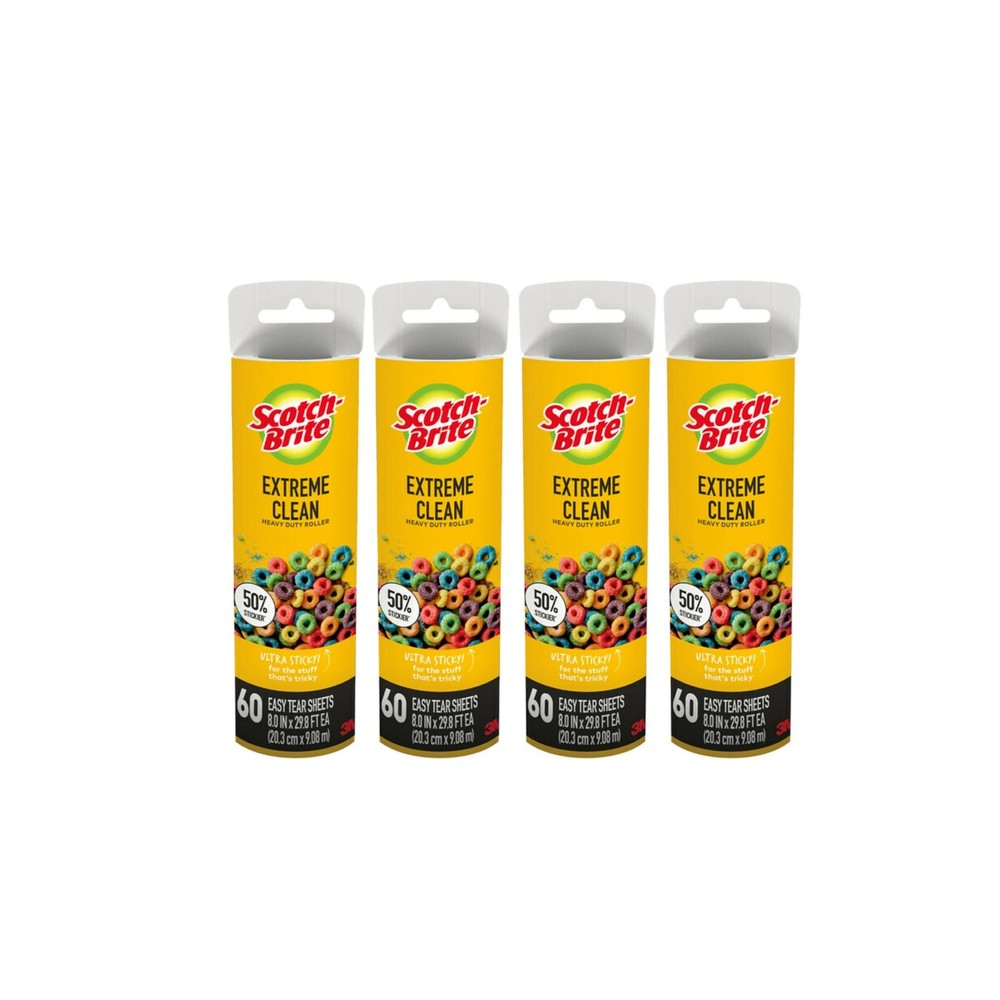 Scotch-Brite 50% Stickier Large Surface Roller Refill, Works Great ... Fast Ship