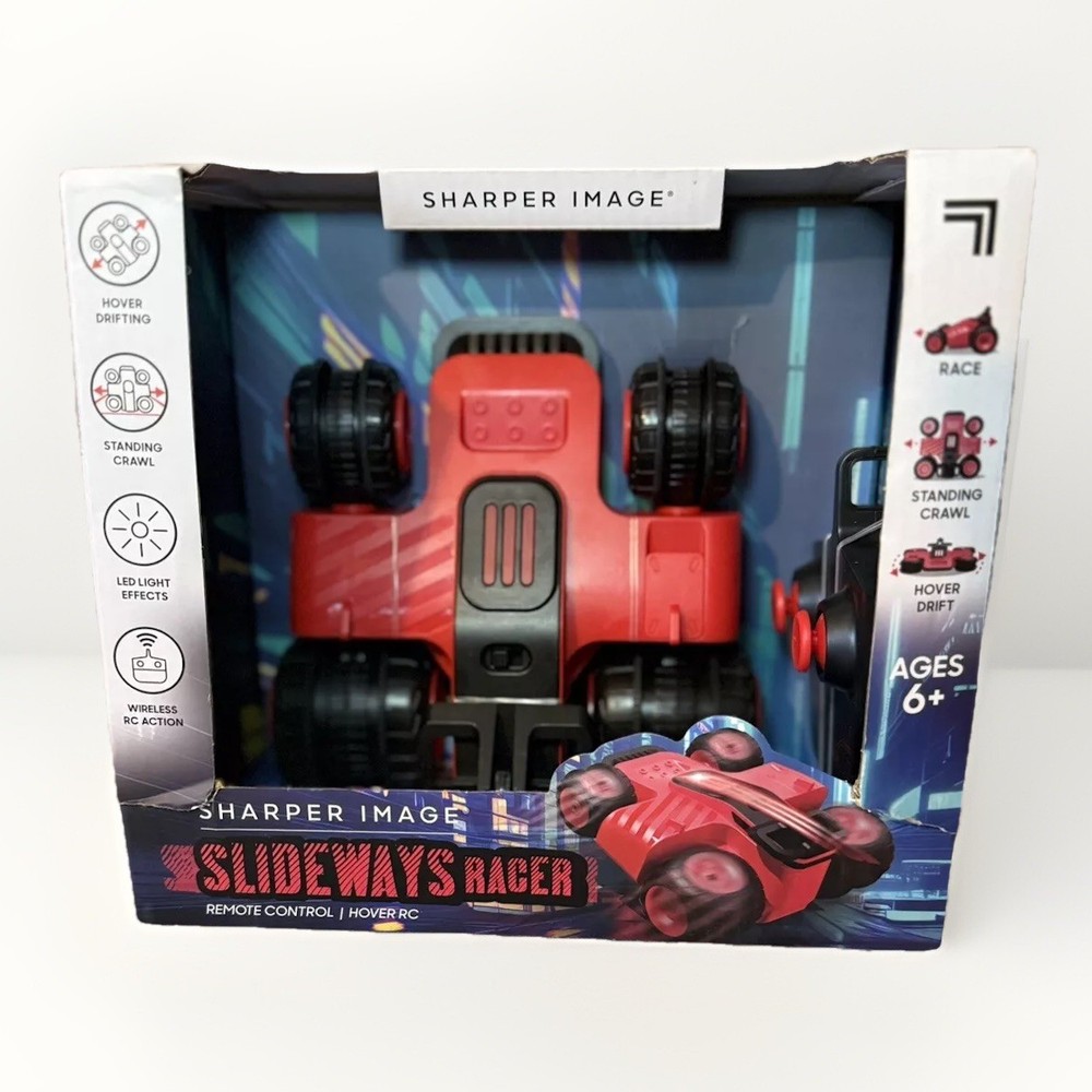 Sharper Image Red Remote Control/Hover RC Slideways Racer (Battery Operated)