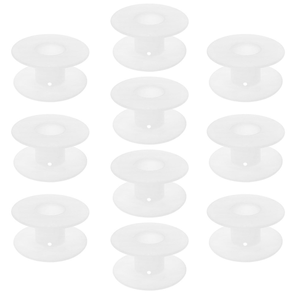 PIYANYO Plastic Empty Spool 34mm/1.88inch White Empty Thread Spools for Sewin...