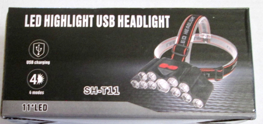 NEW 11 LED HIGHLIGHT USB WATERPROOF HEADLIGHT SH-T11