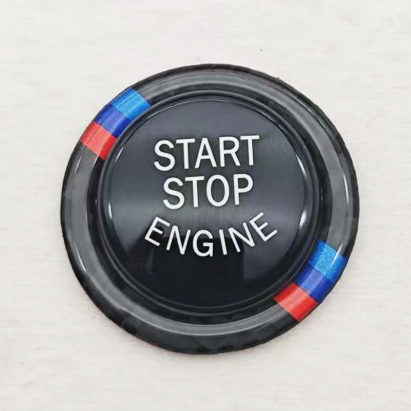 Car Engine Start Stop Button Replace Cover Switch Trim Ring Sticker For E90 E92