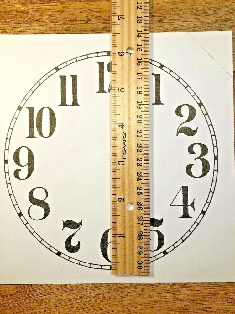 6" Paper Clock Dial, Arabic (Lot 200)