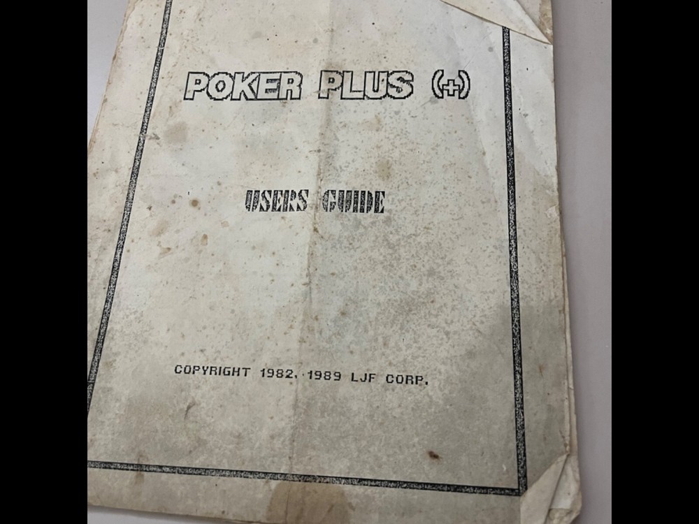 Poker Plus (+) Arcade Manual
