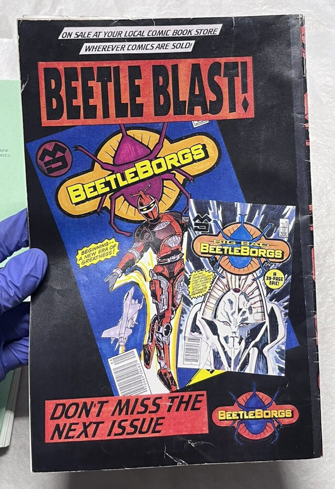 Beetleborgs Original Season 1 TV Show Script & Prop Comic Book Big Bad Luck