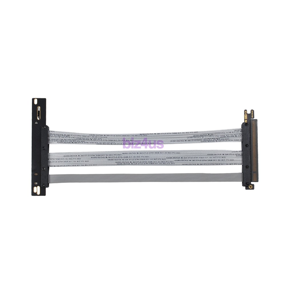 30CM 90 Degree PCIE 4.0 Extension Cable 16x Shielded High Speed GPU Riser Cable