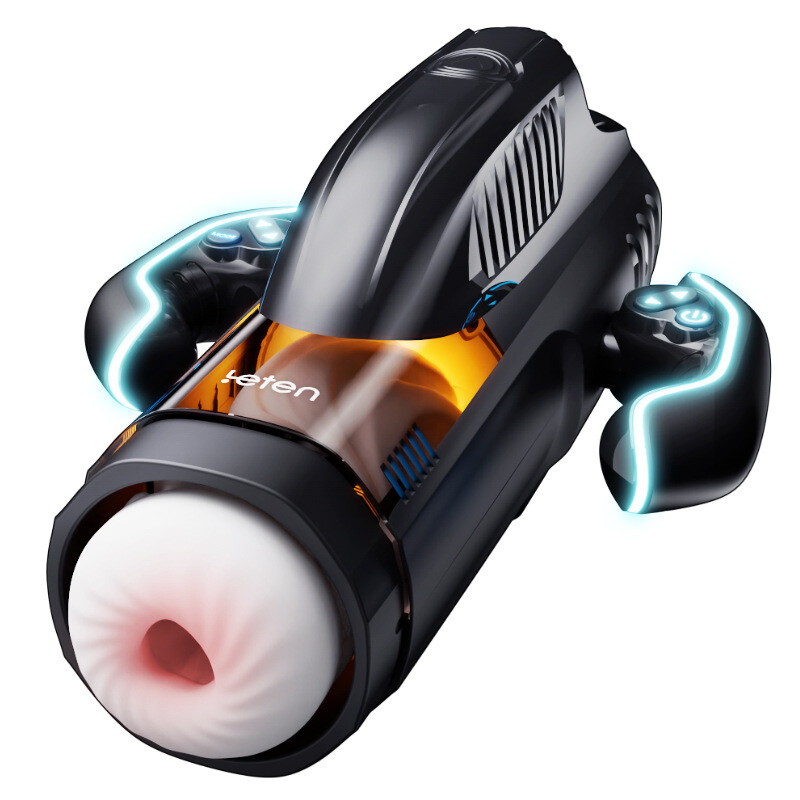 Automatic Handsfree Male Masturbaters Telescopic Thrusting Cup Stroker Lubricant