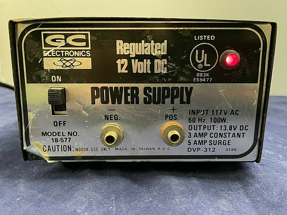 GC ELECTRONICS POWER SUPPLY 18577 DVP 312- 12V DC