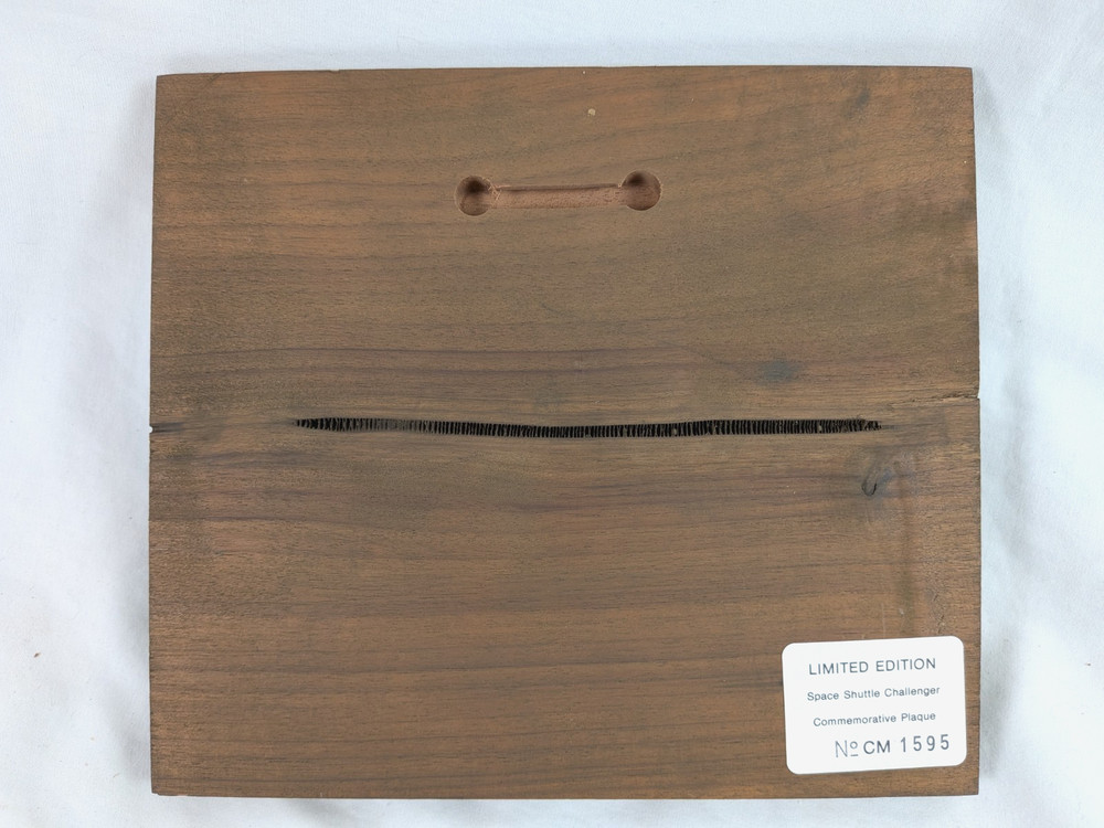 Made In Space Aboard The Space Shuttle Challenger Plaque Polystyrene Spheres