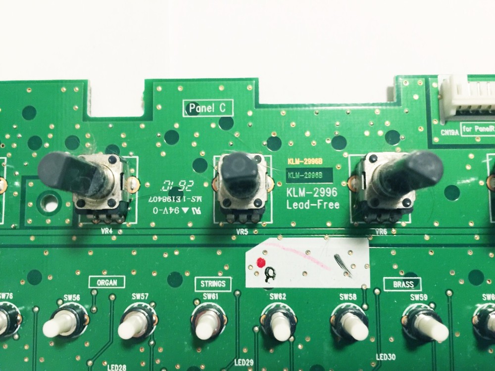 KORG PS60 Synthesizer Central Panel Switch Board KLM-2996. Works Great !
