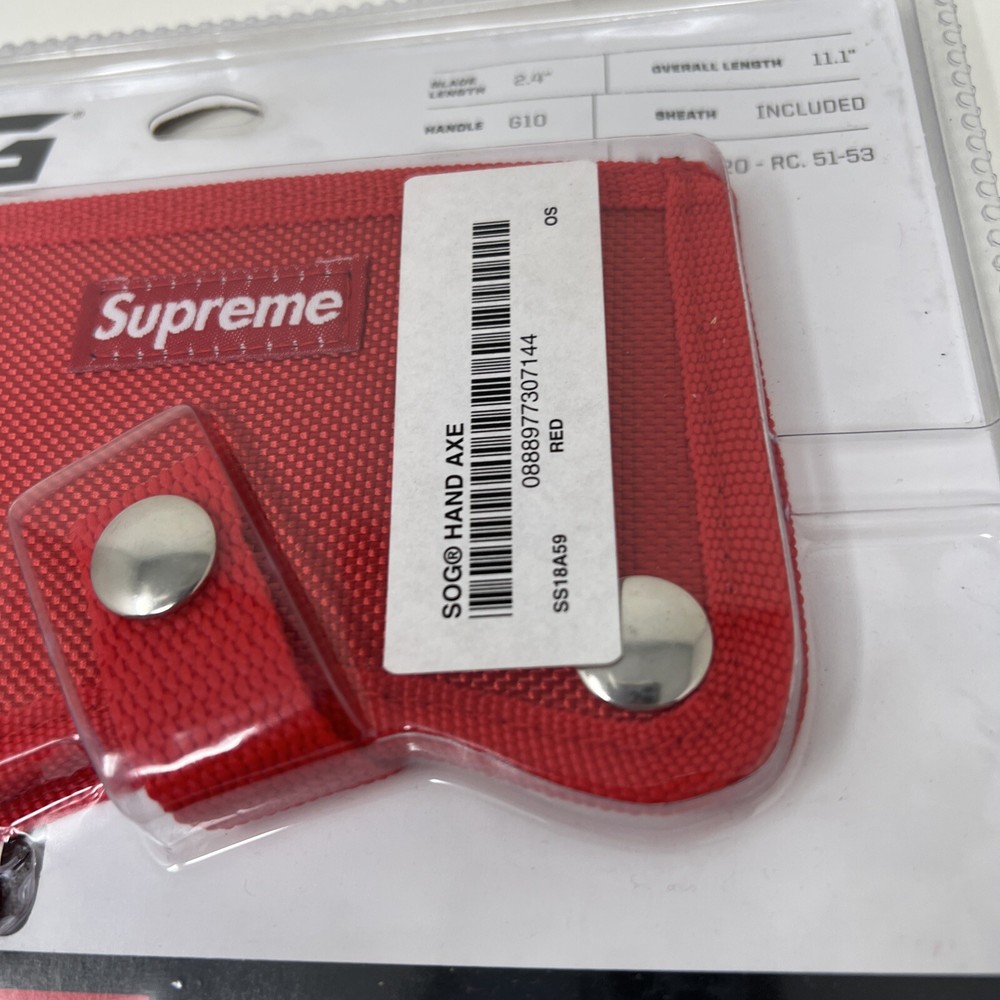 Supreme x SOG Hand Axe Red SS18 (SS18A59) One Size
