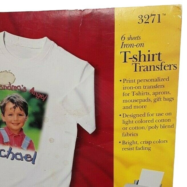 Avery T shirt Transfers for Inkjet Printers 3 Sheets 3271