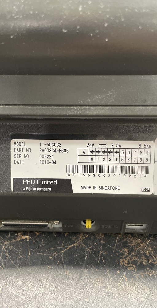 Fujitsu fi-5530C2 Color Duplex Sheetfed Document Scanner Unit